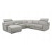 Abel Power Reclining Leather Sectional With Power Headrest