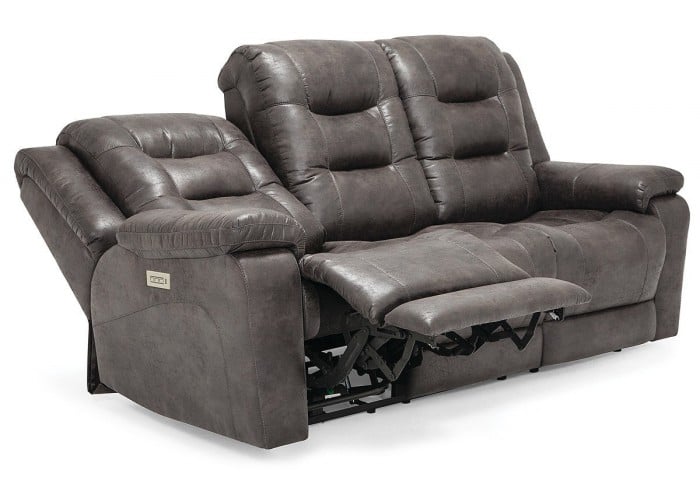 lennon loveseat sofa black leather