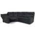 Toledo Power Reclining Leather Sectional - Available With Power Tilt Headrest | Power Lumbar