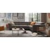 Natuzzi Editions C160 Lieto Stationary or Power Reclining Leather Sectional