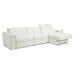 Elisa Power Reclining Leather Sectional with Power Adjustable Headrest