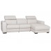 Bain Leather Power Reclining Leather Sectional With Power Adjustable Headrest 