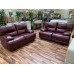 Brand New (2) Cardinal Power Reclining Leather Loveseats Take 55% Off