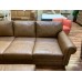 New Floor Model Sedona Leather Sectional And Cocktail Ottoman Reduced 55 percent Only 1 Will Not Last Long