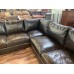 New Floor Model Napa Oversized Seating Leather Sectional Reduced 55 percent