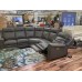 New Floor Model Ansley Power Reclining Leather Sectional With Power Headrest REDUCED 70% ONLY $4234.53