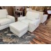 Brand New Natuzzi Editions B858 - 3 Seat Leather Sofa Chair And Ottoman (Stationary) | Reduced Over 50 Percent ONLY $3314.150