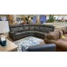 New Floor Model Ansley Power Reclining Leather Sectional With Power Headrest REDUCED 70% ONLY $4234.53