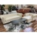 Brand New Colt Tufted Leather Sofa, Chair  & Ottoman Reduced 55% Off -ONLY $5433.30