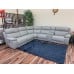 Pilot Power Reclining Leather Sectional With Power Headrest