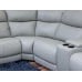 Pilot Power Reclining Leather Sectional With Power Headrest