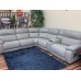 Pilot Power Reclining Leather Sectional With Power Headrest