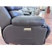 Brand New Kendra Power Reclining Leather Console Loveseat With Power Headrest Reduced 70%