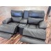 Brand New Kendra Power Reclining Leather Console Loveseat With Power Headrest Reduced 70%