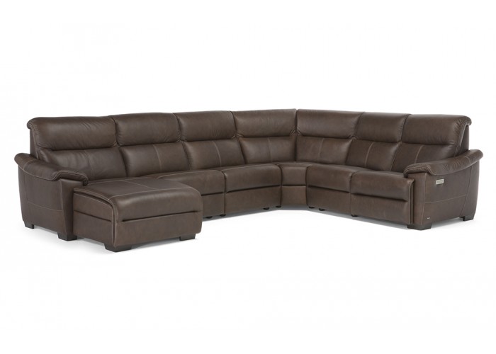  Natuzzi Editions C063 Potenza Reclining Leather Sectional 