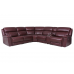 Grebe Power Reclining Leather Sectional With Power Tilt Headrest