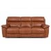 Argus Power Reclining Leather Sofa or Set With Power Tilt Headrest Contrast Stitch