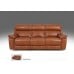 Argus Power Reclining Leather Sofa or Set With Power Tilt Headrest Contrast Stitch