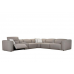 Axim Power Reclining Leather Sectional With Power Headrest