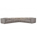 Axim Power Reclining Leather Sectional With Power Headrest