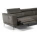 Natuzzi Editions C106 Tranquillita Power Reclining Leather Sofa |  Manual Adjustable Headrest