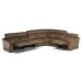 Natuzzi Editions C115 Giulivo Power Reclining Leather Sectional | Adjustable Headrest (Alternate to C103 Brave)