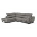 Natuzzi Editions C160 Lieto Stationary or Power Reclining Leather Sectional