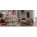 Natuzzi Editions C160 Lieto Stationary or Power Reclining Leather Sectional