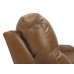 Camas Reclining Leather Sofa or Set with Power Tilt Headrest