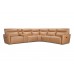 Marlow Power Reclining Leather Sectional With Power Headrest