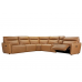 Marlow Power Reclining Leather Sectional With Power Headrest