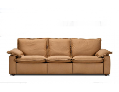 Cloud Power Reclining Leather Sofa or Set With Power Headrests