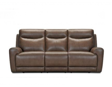 Triumph Power Reclining Leather Sofa With Power Headrest