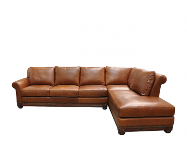 Echo Park Leather Sectional