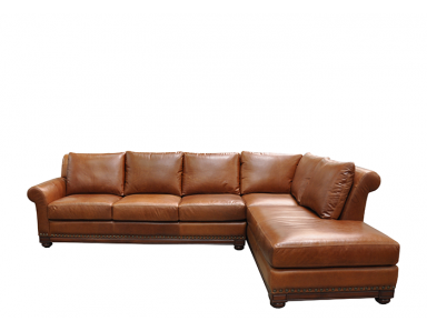 Echo Park Leather Sectional