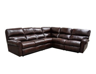 Haven Reclining Leather Sectional - Available with Power Recline | Power Lumbar