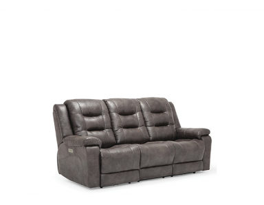 Lennon Power Reclining Leather Sofa or Set - Available With Power Tilt Headrest | Power Lumbar