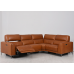 Lockett Power Reclining Leather Sectional With Power Adjustable Headrest