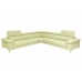 Mason Power Reclining Leather Sectional with Manual Adjustable Headrest