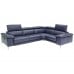 Mason Power Reclining Leather Sectional with Manual Adjustable Headrest