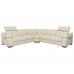 Alyssum Power Reclining Leather Sectional With Power Adjustable Headrest