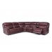 Grebe Power Reclining Leather Sectional With Power Tilt Headrest