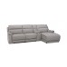 Crawford Power Reclining Leather Sectional With Power Tilt Headrest