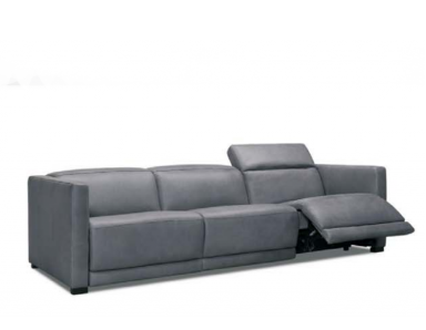 Naples Power Reclining Leather Sofa or Set With Power Headrests