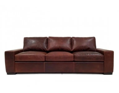 Deep seat sales leather couch