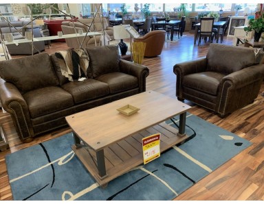 New Beautiful Apex Leather Sofa & Chair | Reduced 55% ONLY $6104