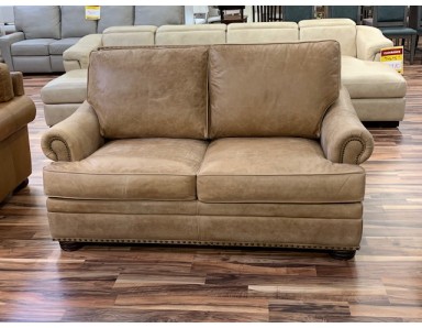 Brand new Perry Leather Loveseat Reduced 60% Plus An Extra 20% Off