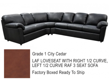 Brand New Clinton Leather Sectional Reduced 58% Only $3758