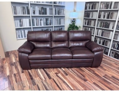 Brand New Atollo Leather Sofa Reduced 60 Percent Off - 1 Available