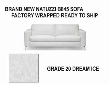 Brand New Factory Packed Natuzzi Editions B845 - 2 Seat Leather Sofa 45%